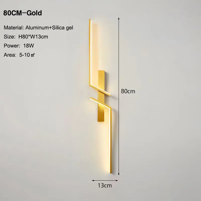 Long Strip LED Wall Lamps for Bedroom Living Room Indoor LED Wall Lights Wall Sconce for Corridor Aisle AC85-265V Interior Lamp