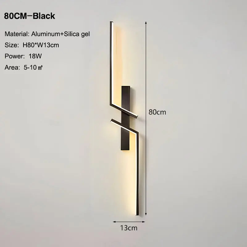 Long Strip LED Wall Lamps for Bedroom Living Room Indoor LED Wall Lights Wall Sconce for Corridor Aisle AC85-265V Interior Lamp