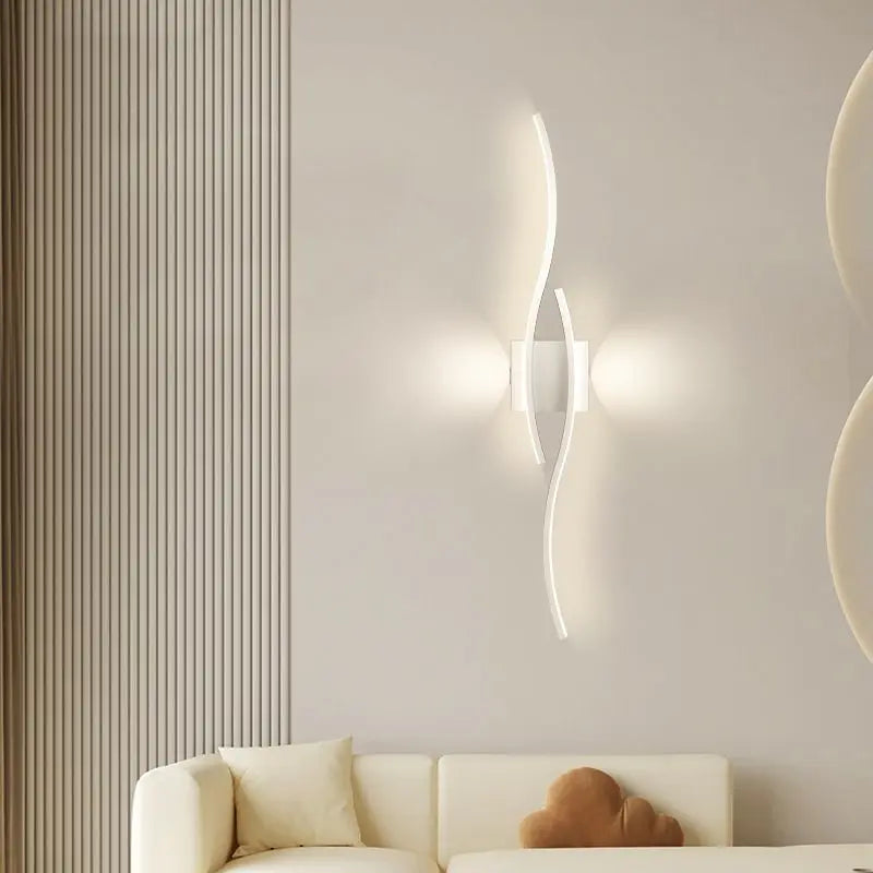 Long Strip LED Wall Lamps for Bedroom Living Room Indoor LED Wall Lights Wall Sconce for Corridor Aisle AC85-265V Interior Lamp