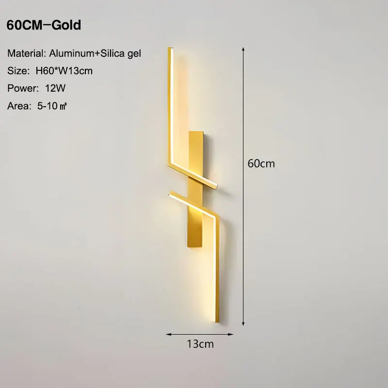 Long Strip LED Wall Lamps for Bedroom Living Room Indoor LED Wall Lights Wall Sconce for Corridor Aisle AC85-265V Interior Lamp