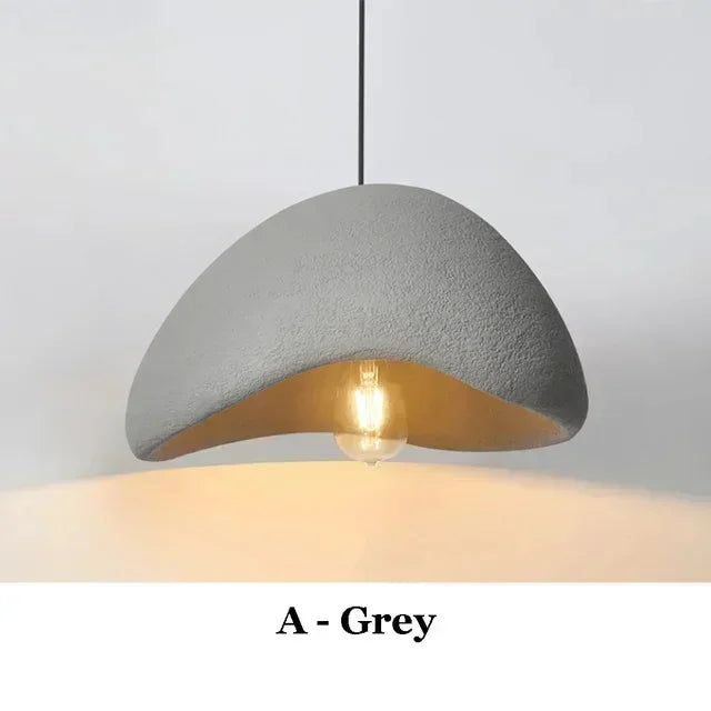Nordic Wabi Sabi Ceiling Chandelier Modern Dining Table Pendant Lights E27 Home Decor Bedroom Living Room Loft Bar Hanging Lamps